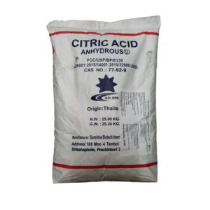 ACIDO CITRICO ANIDRO COFCO IMPORT 25KG