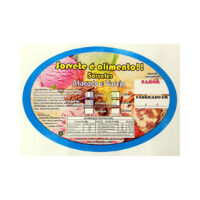 ADESIVO OVAL SORVETE ALIMENTO DIVERSOS 130X90 1000 UN