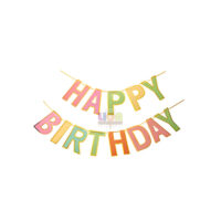 SILVER  FESTA FAIXA HAPPY BIRTHDAY COLORIDA HA311