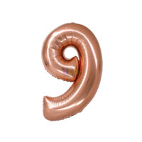 SILVER FESTA BALAO METALIZADO C/ CANUDO 16 " ROSE GOLD NUMERO - 9