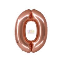 SILVER FESTA BALAO METALIZADO C/ CANUDO 16 " ROSE GOLD NUMERO - 0