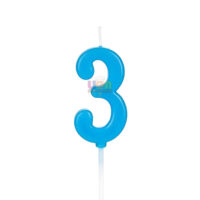 SILVER FESTA VELA PICK AZUL NUMERO 3