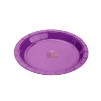 SILVER FESTA PRATO PAPEL LISO ROXO 18CM C/10UN