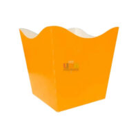 CACHEPOT DE PAPEL MEDIO LARANJA C/8UN