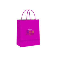 SILVER  FESTA SACOLA PAPEL PINK MEDIA 22X16.5CM C/10UN