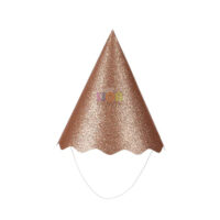 SILVER FESTA CHAPEU PAPEL METALIZADO ROSE GOLD C/8UN