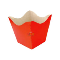 CACHEPOT DE PAPEL MEDIO VERMELHO C/8UN