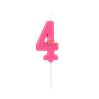 SILVER FESTA VELA PICK ROSA NUMERO 4
