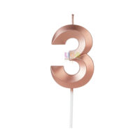 SILVER FESTA VELA MINI DESIGN ROSE GOLD NUMERO  - 3