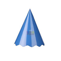 SILVER FESTA CHAPEU PAPEL LISO AZUL C/8UN