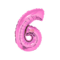SILVER FESTA BALAO CROMADO C/ CANUDO 16 " ROSA NUMERO - 6