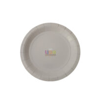 SILVER FESTA PRATO PAPEL LISO BRANCO 18CM C/10UN