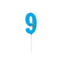 SILVER FESTA VELA PICK AZUL NUMERO 9