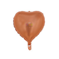 SILVER FESTA BALAO METALIZADO CORACAO C/ CANUDO ROSE GOLD 18