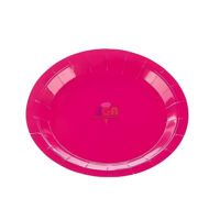 SILVER FESTA PRATO PAPEL LISO PINK 18CM C/10UN