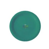 SILVER FESTA PRATO PAPEL LISO VERDE BANDEIRA 18CM C/10UN