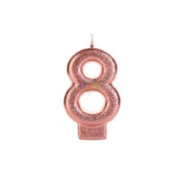 SILVER FESTA VELA MINI DESIGN ROSE GOLD NUMERO  - 8