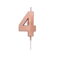 SILVER FESTA VELA MINI DESIGN ROSE GOLD NUMERO  - 4