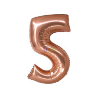 SILVER FESTA BALAO METALIZADO C/ CANUDO 16 " ROSE GOLD NUMERO - 5