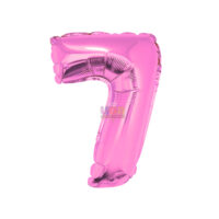 SILVER FESTA BALAO CROMADO C/ CANUDO 16 " ROSA NUMERO - 7