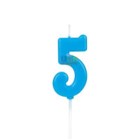 SILVER FESTA VELA PICK AZUL NUMERO 5