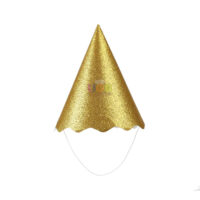SILVER FESTA CHAPEU PAPEL METALIZADO DOURADO C/8UN
