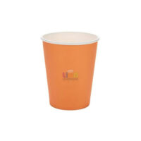 SILVER FESTA COPO PAPEL LISO LARANJA  270ML C/10UN