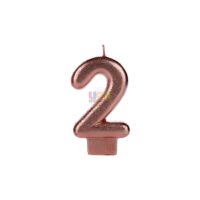 SILVER FESTA VELA GLITTER ROSE GOLD NUMERO - 2