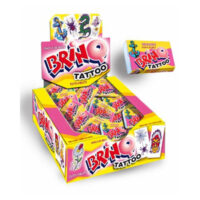 TOFFANO CHICLE BALL TATTOO TUTTI FRUTTI 350G CX C/100UN