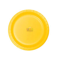 SILVER FESTA PRATO PAPEL LISO AMARELO 18CM C/10UN