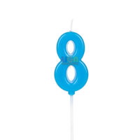 SILVER FESTA VELA PICK AZUL NUMERO 8