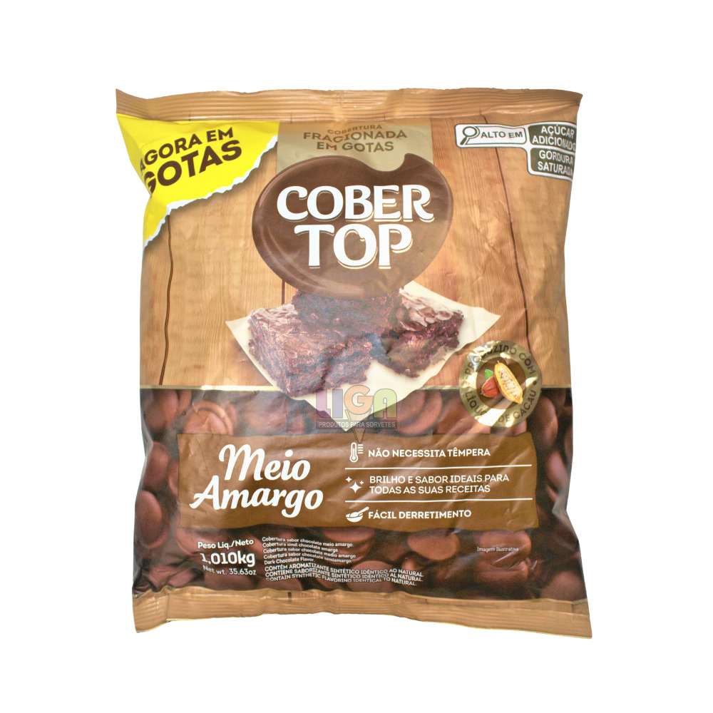 COBERTOP GOTAS CHOCOLATE MEIO AMARGO FRAC. 1,01KG